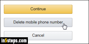 Add phone number to Amazon - Step 5