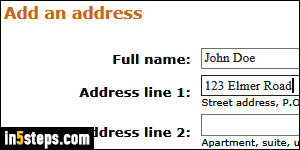 how to add shipping address in amazon