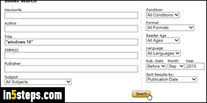 Amazon advanced book search - Step 5