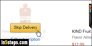 Postpone/cancel Amazon Subscribe and Save item - Step 2