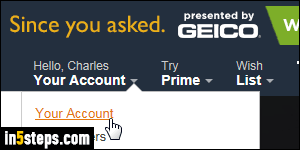 Change email address for your Amazon.com account