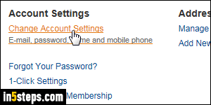 Change Amazon password - Step 3