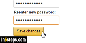 Change Amazon password - Step 4