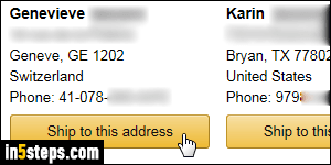 change address shipping order