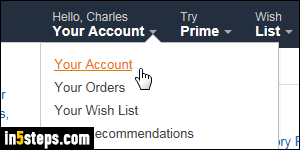 Change Amazon shipping address - Step 4