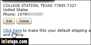 amazon change address