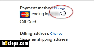 Change Credit Card Type