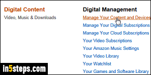 Change default Kindle payment method - Step 3