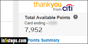 Pay Amazon order with ThankYou points - Step 1