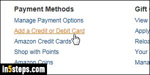Pay Amazon order with ThankYou points - Step 2