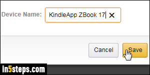 Rename devices on Amazon.com - Step 5