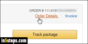 Search Amazon order history - Step 3