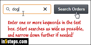 Search Amazon order history - Step 4