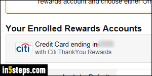 Auto-pay Amazon with rewards cash - Step 2
