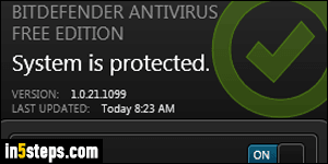 Download + install Bitdefender Free - Step 1