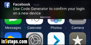 Enter your login code on Facebook - Step 2