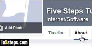 Rename Facebook page or change URL - Step 2