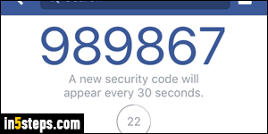 Using the Facebook Code Generator - Step 5