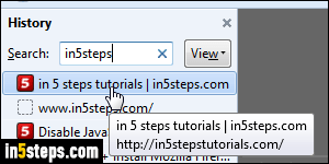 Auto restore last tabs in Firefox - Step 6