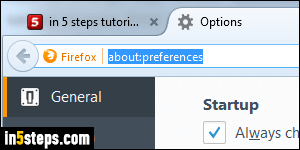 Change download location in Firefox - Step 3