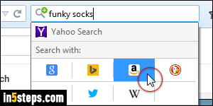 Change Firefox default search - Step 1