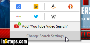 Change Firefox default search - Step 2