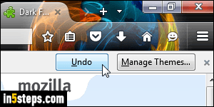 Change Firefox theme - Step 4