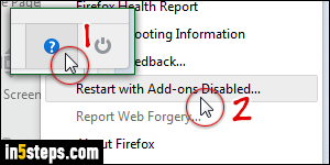 Disable plugins in Firefox - Step 5