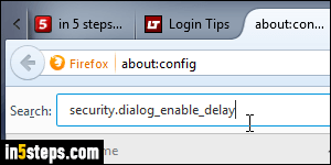 Disable Firefox Install timer - Step 3