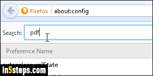 Disable Firefox PDF viewer - Step 3