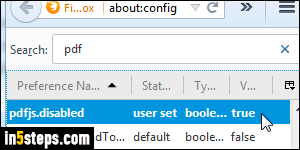 Disable Firefox PDF viewer - Step 4