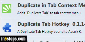 Duplicate tab in Firefox - Step 5