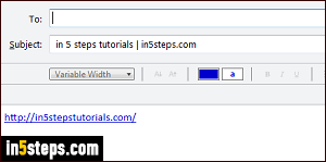 Email URL from Firefox - Step 5