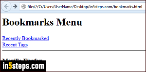 Export Firefox bookmarks - Step 5