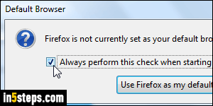 Set Firefox as default browser - Step 2