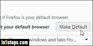 Set Firefox as default browser - Step 4