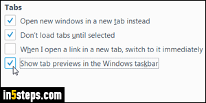 Show Firefox thumbnails in taskbar - Step 4