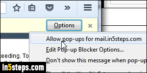 how to turn off pop up blockers firefox