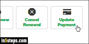 Change credit card on GoDaddy - Step 4