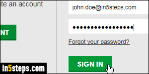 Change GoDaddy password - Step 1