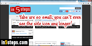 Add a tab menu to Chrome - Step 1