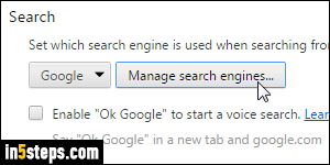 Add Amazon search in Chrome - Step 2