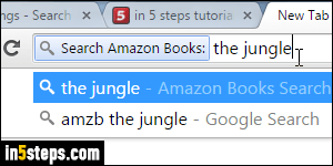 Add Amazon search in Chrome - Step 5