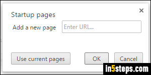 Auto-load sites when you open Chrome - Step 4