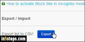 Block website in Chrome - Step 5