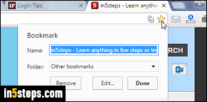 Bookmark all tabs in Chrome - Step 1