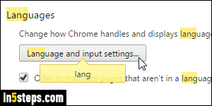 Change Chrome language - Step 2