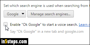 Change default Chrome search - Step 4