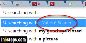 Change default Chrome search - Step 5