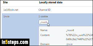 Clear cookies in Chrome - Step 6